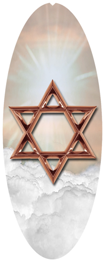 DNSA18-120-BZ-CP Star of David Bronze-Copper